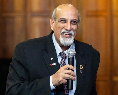 17 July 2023, Pretoria: Standing Up for Science keynote address by Prof. Salim Abdool Karim (SA), a South African clinical infectious diseases epidemiologist who is widely recognised for his research contributions in HIV prevention and treatment.